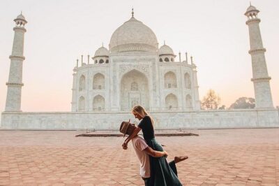 3-Day Private Taj Mahal, Agra and Delhi Tour from Goa or Mumbai - Day 2 sunrise Taj Mahal, Agra Fort, and a Mehtab Bagh photo window