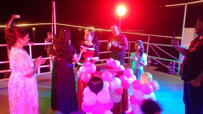 Goa: Floating Club Cruise with Transfers and Dinner - A Party Boat Night on the Mandovi River (Not a Quiet Cruise)
